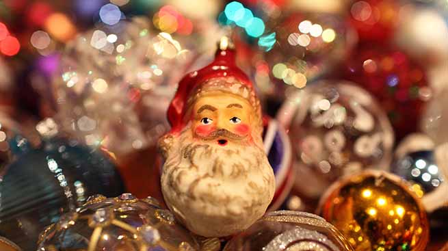 father christmas bauble
